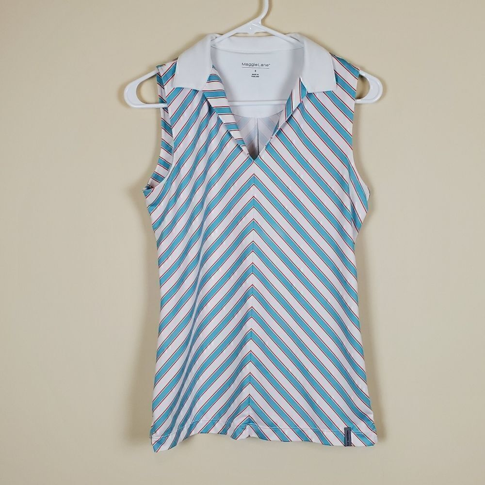 Maggie Lane Collard Stripe Tank Size Small